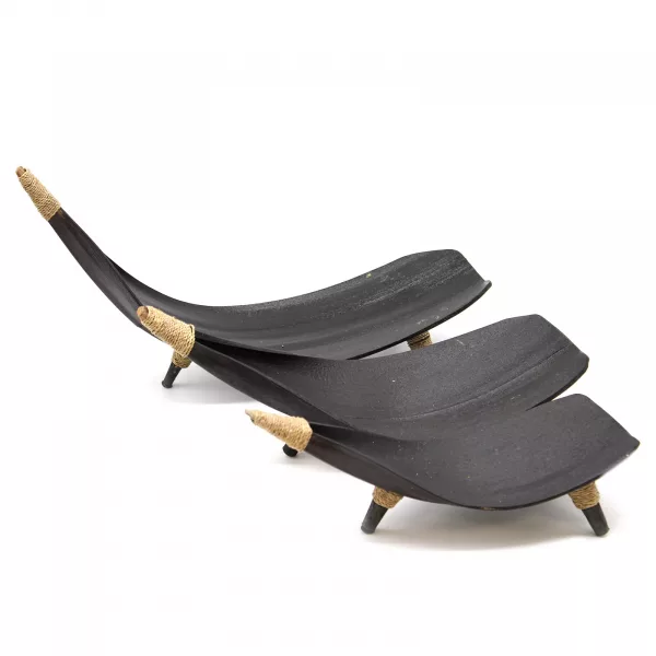 Coconut Leaf Fruit Bowl Set - Chocolate - Image 3