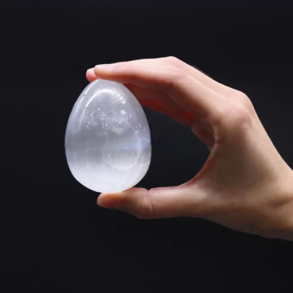 Selenite Egg - 5 - 6 cm - Image 4