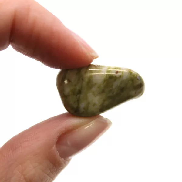 Small African Tumble Stones - Epidote Snowflake - Image 2