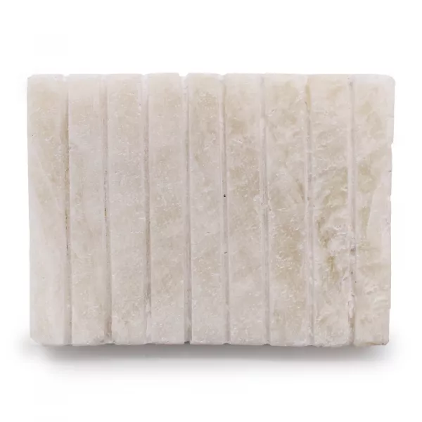 White Onxy Ridged Soap Dish - Image 2