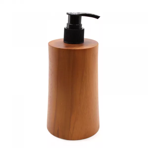 Natural Teakwood Soap Dispenser - Taper - Image 2