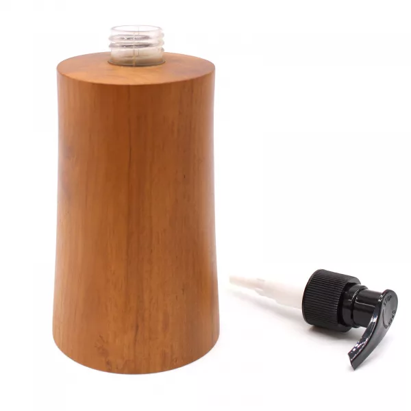 Natural Teakwood Soap Dispenser - Taper - Image 3