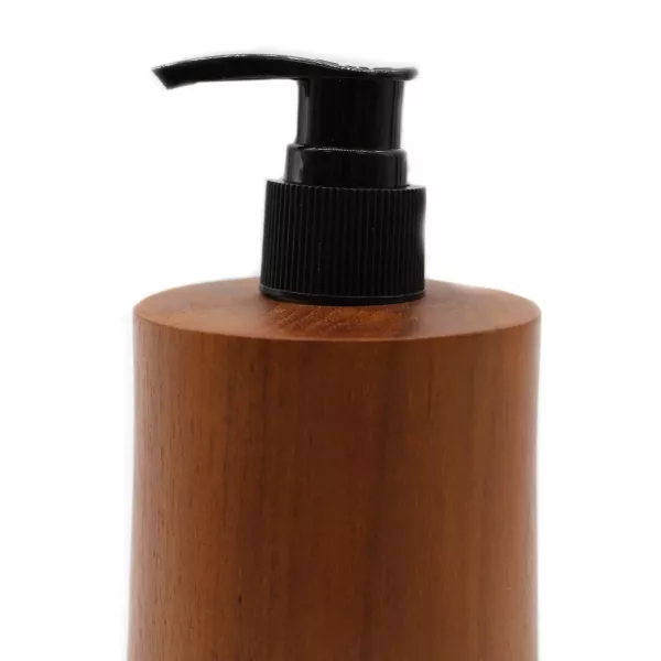 Natural Teakwood Soap Dispenser - Taper - Image 4