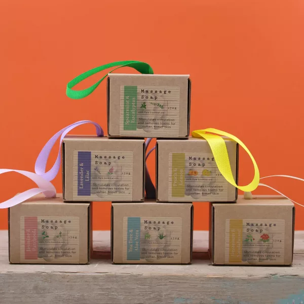 Boxed Single Massage Soaps - Spearmint & Eucalyptus - Image 3