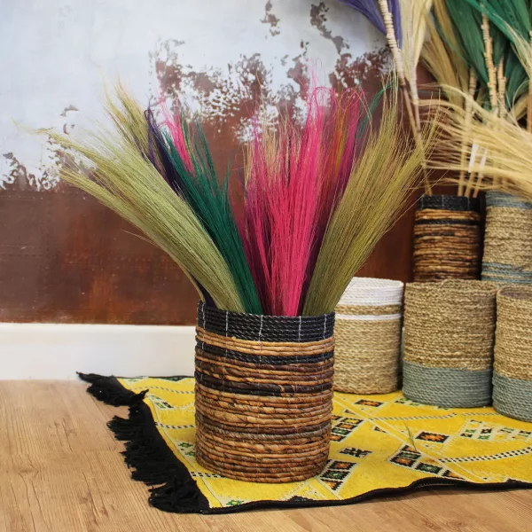 Set 4 - Pampas Long Broom - Vivid colours - Image 4