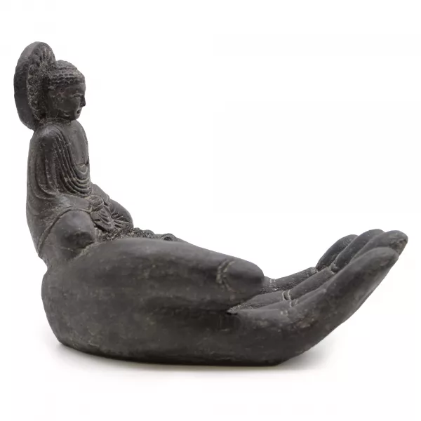 Buddah & Hand Incense Burner (black) - Image 3