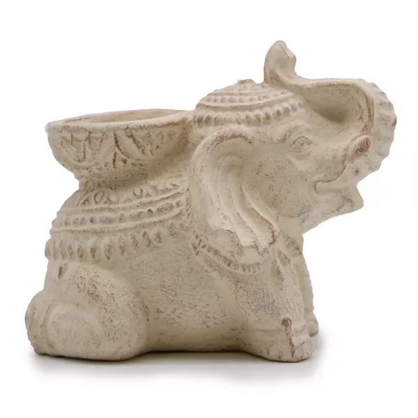 Elephant Incense & Candle Holder (cream) - Image 3