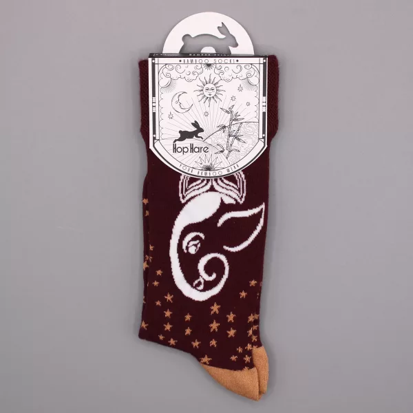 Hop Hare Bamboo Socks S/M - Ganesha - Image 2