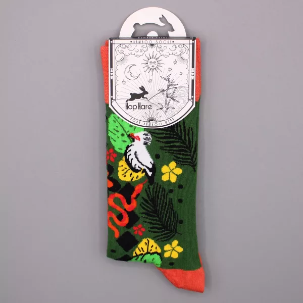 Hop Hare Bamboo Socks S/M - Bali Jungle - Image 2
