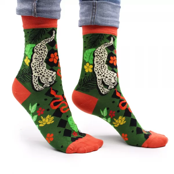 Hop Hare Bamboo Socks S/M - Bali Jungle - Image 3