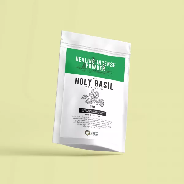 Healing Incense Powder - Holy Basil 50gm - Image 2