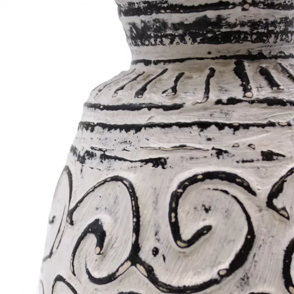 Swirls Shaped Vase - Cream - Image 2