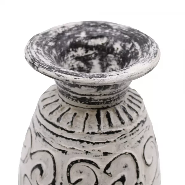 Swirls Shaped Vase - Cream - Image 3