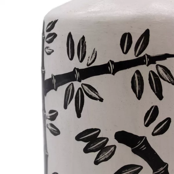 Bamboo Motif Straight Vase - Natural - Image 4