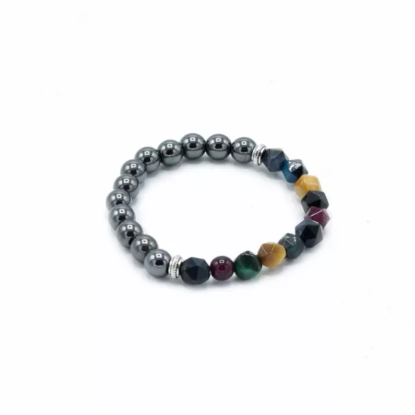 Faceted Gemstone Bracelet - Magnetic Rainbow - Image 3