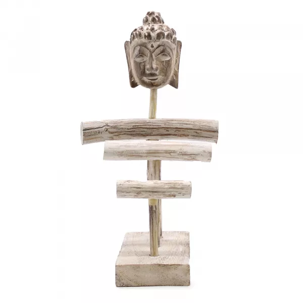 Three Branch & Buddha Stand - Whitewash - Image 3