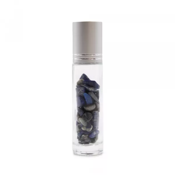 Gemstone Essential Oil Roller Bottle - Sodalite  - Silver Cap - Image 2