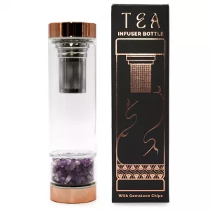 Crystal Glass Tea Infuser Bottle