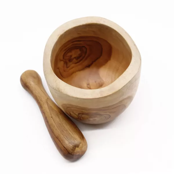 Ergo Teak Pestal & Morter Lrg - Image 4
