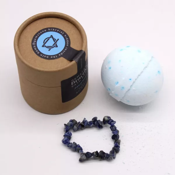 Sodalite Gem Bracelet Bath Bomb - Image 4