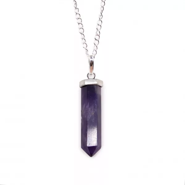 Gemstone Classic Point Pendant - Amethyst
