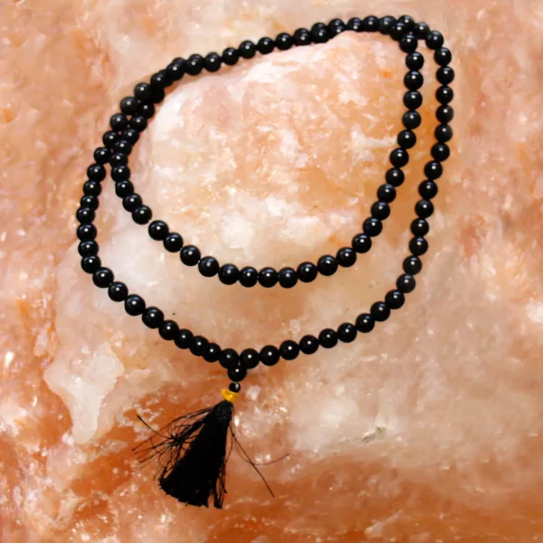 108 Bead Mala - Black Agate - Image 3