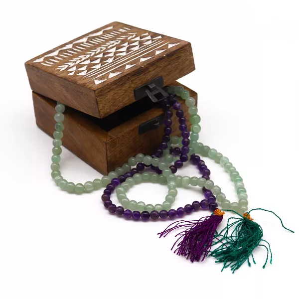 108 Bead Mala - Amethyst - Image 3