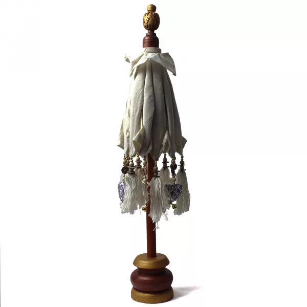 Bali Home Decor Parasol - Canvas - Natural- 40cm - Image 2