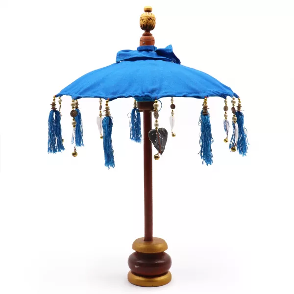 Bali Home Decor Parasol - Cotton - Turquoise- 40cm