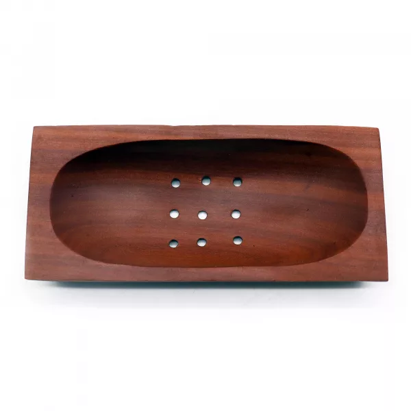 Classic Mahogany Soap Dish - Rectangle - Image 2