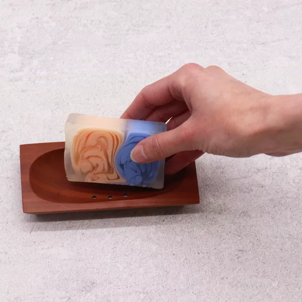 Classic Mahogany Soap Dish - Rectangle - Image 4