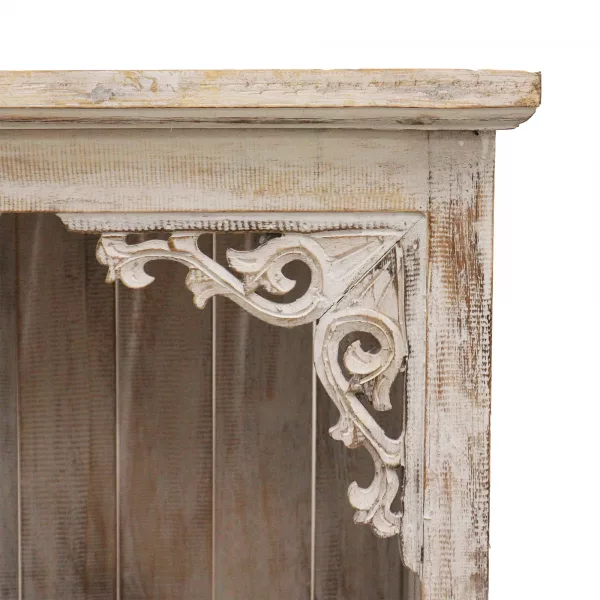 Albasia Bathroom Cabinet - Whitewash - Image 2