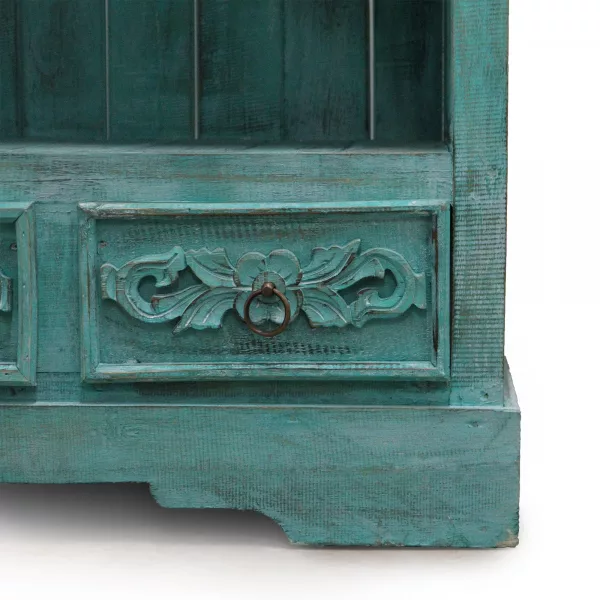 Albasia Bathroom Cabinet - Turquoise wash - Image 3