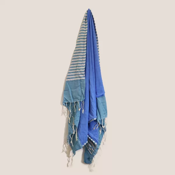 Cotton Pario Towel - 100x180 cm - Sky Blue - Image 2