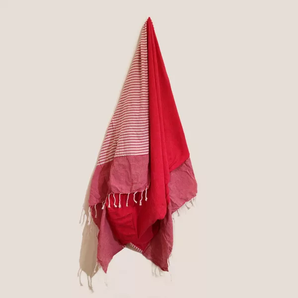 Cotton Pario Towel - 100x180 cm - Hot Pink - Image 2