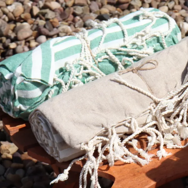 Cotton Pario Throw - 100x180 cm - Picnic Green - Image 4