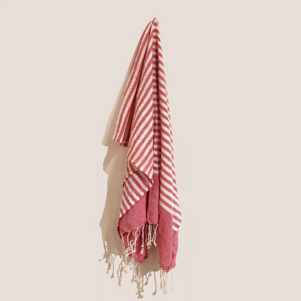 Cotton Pario Throw - 100x180 cm - Hot Pink - Image 2