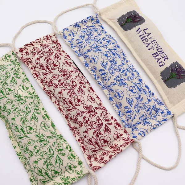 Natural Cotton Wheat Bags - Purple - Image 2