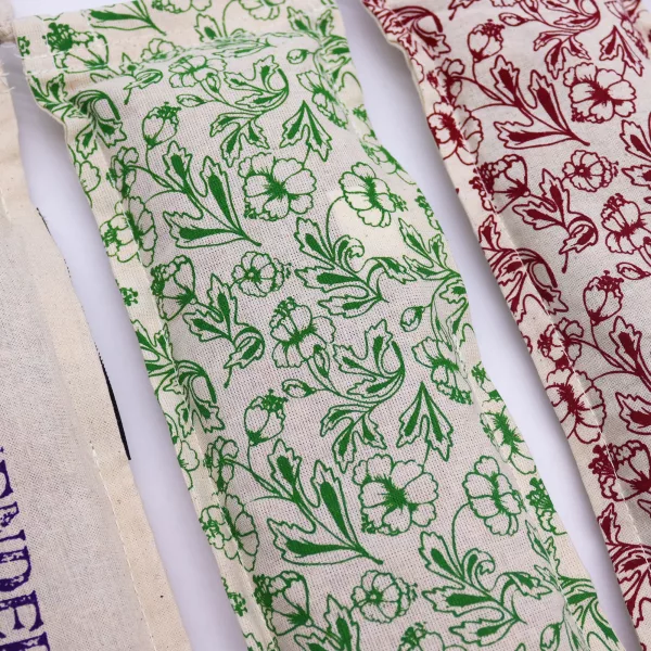 Natural Cotton Wheat Bags - Green - Image 4
