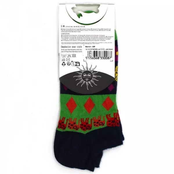 S/M Hop Hare Bamboo Socks Low (3.5-6.5) - Lucky Elephant - Image 4