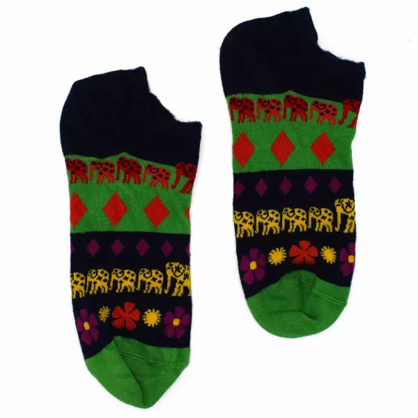 S/M Hop Hare Bamboo Socks Low (3.5-6.5) - Lucky Elephant - Image 2