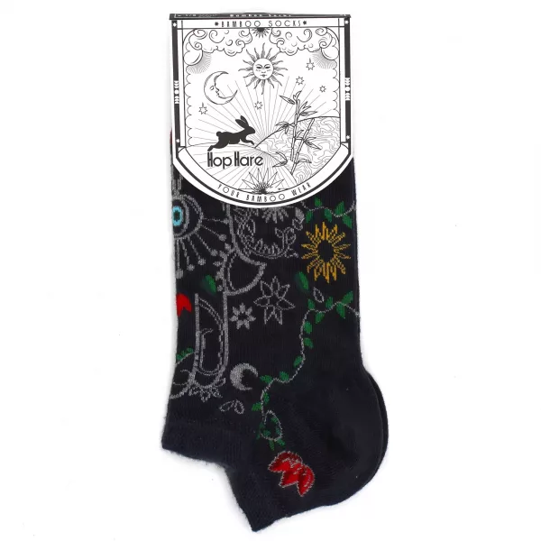 S/M Hop Hare Bamboo Socks Low (3.5-6.5) - Hamsa - Image 3