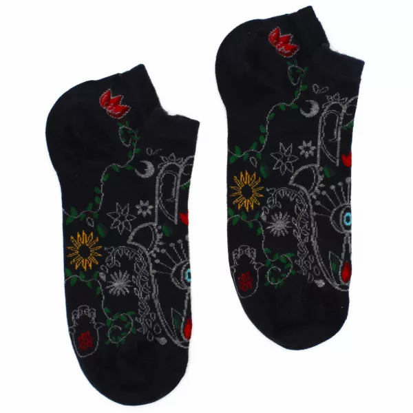 S/M Hop Hare Bamboo Socks Low (3.5-6.5) - Hamsa - Image 2