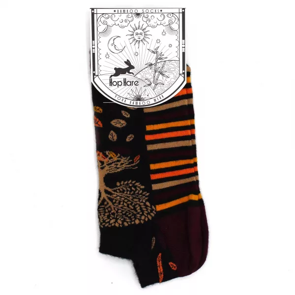 S/M Hop Hare Bamboo Socks Low (3.5-6.5) - Tree of Life - Image 3