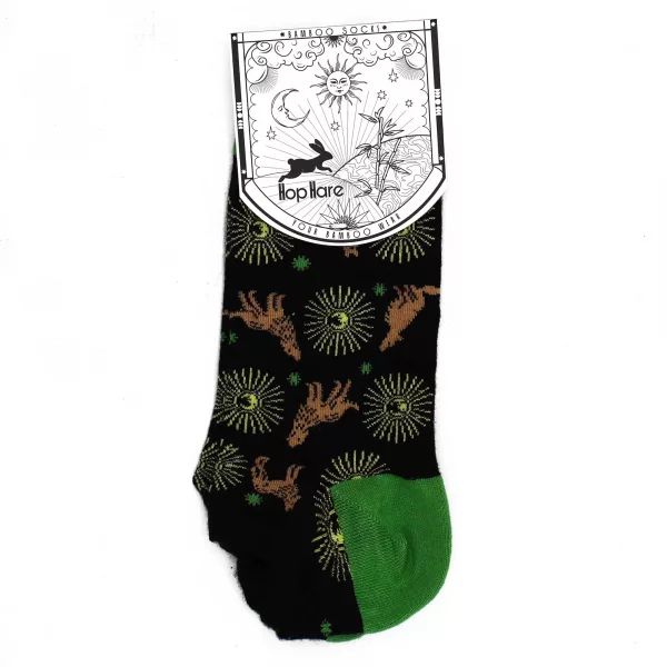 S/M Hop Hare Bamboo Socks Low (3.5-6.5) - Moonlight Wolfs - Image 4