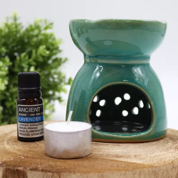 Tree of Life Oil Burner - Blue - Image 4