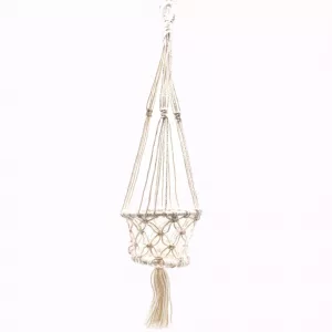 Macrame Pot Holder - Single Small Pot