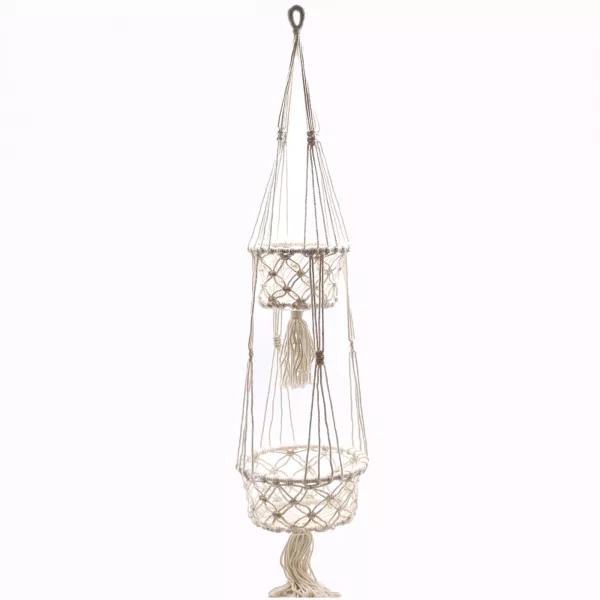 Macrame Pot Holder - Double Holder