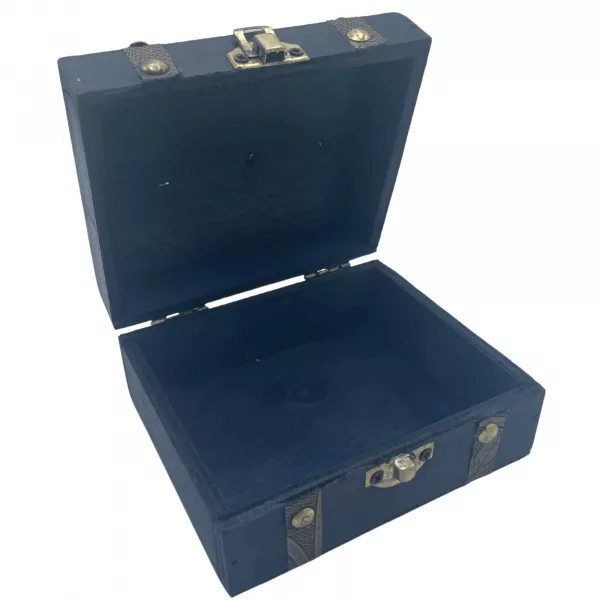 Square Tea Chest - Teal - Image 2