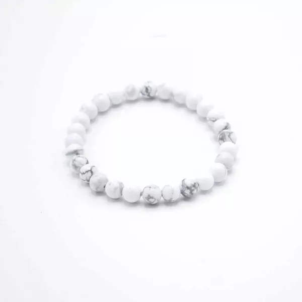 Gemstone Manifestation Bracelet - White Jasper - Peace - Image 2